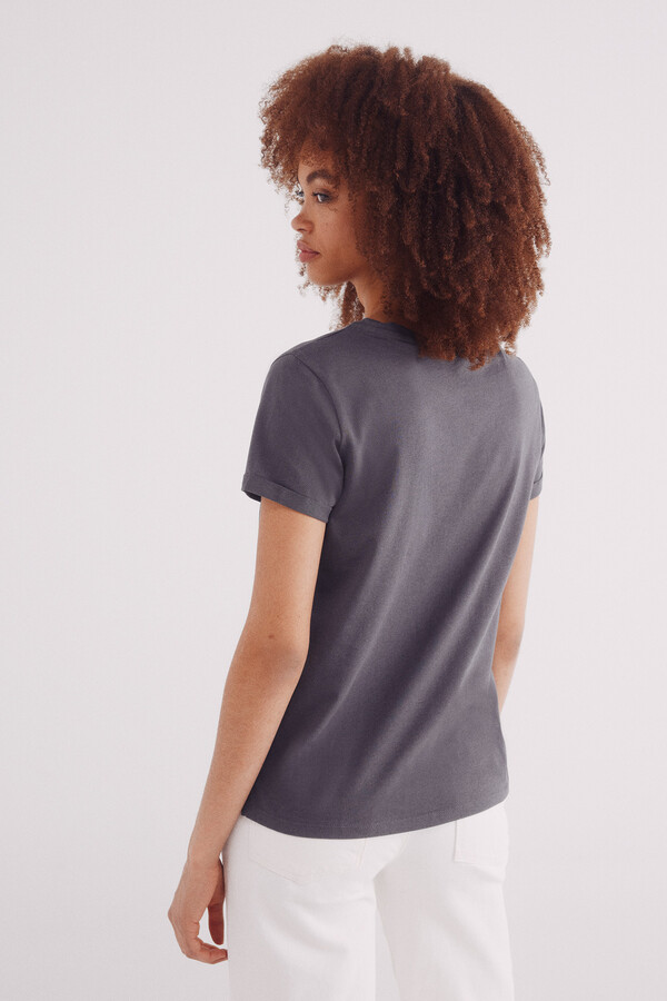 Springfield Playera "The pink panther" gris