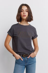 Springfield Playera manga corta con estoperoles de algod&oacute;n