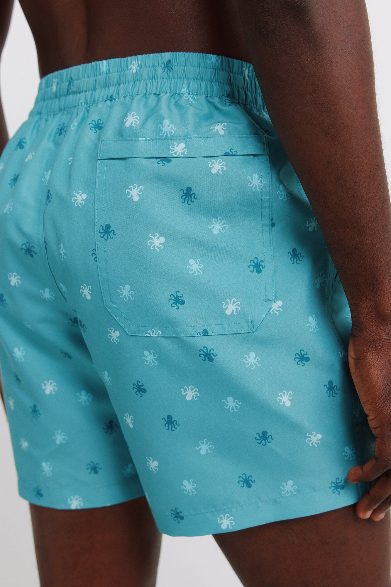 Springfield Traje de ba&ntilde;o estampado de pulpos azul