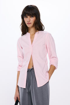Springfield Camisa oxford cuello mao rosa