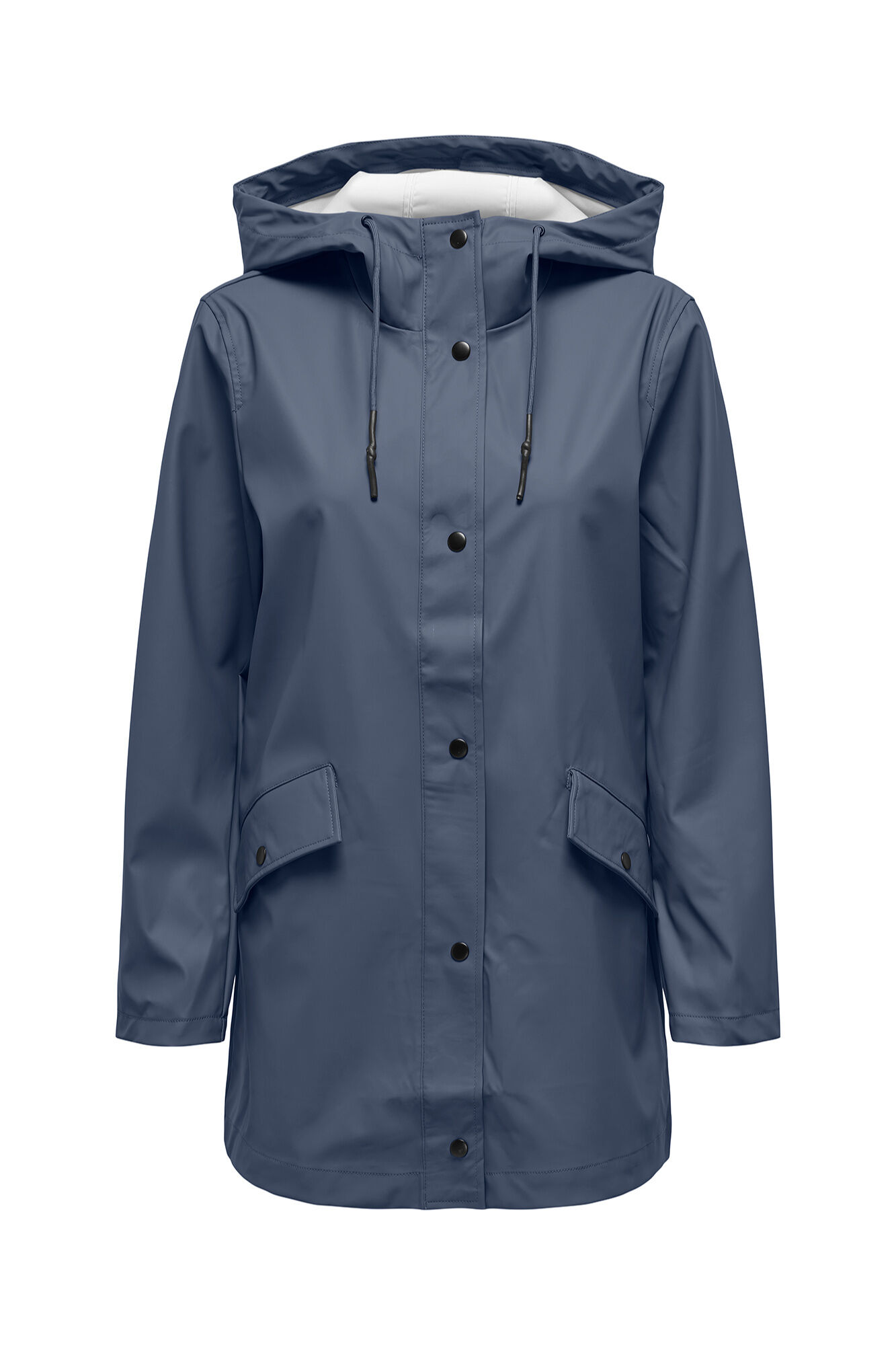 Only Impermeable con capucha marino