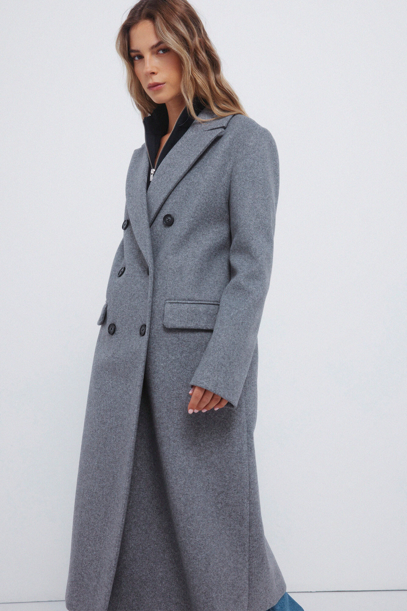 Springfield Abrigo cruzado estampado