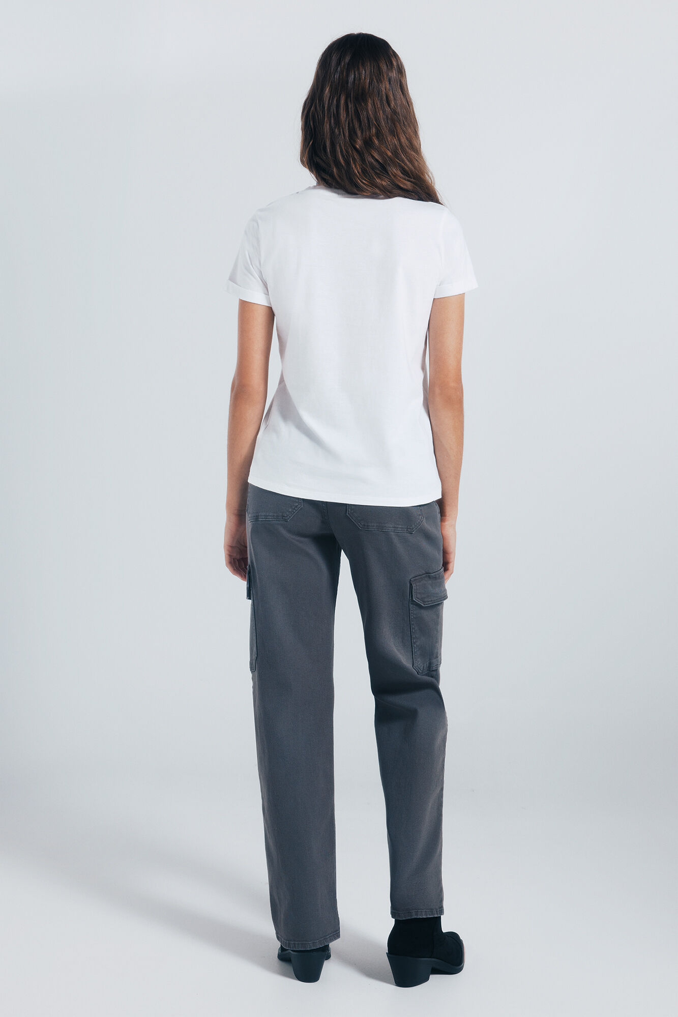 Springfield Pantalones cargo algod&oacute;n gris