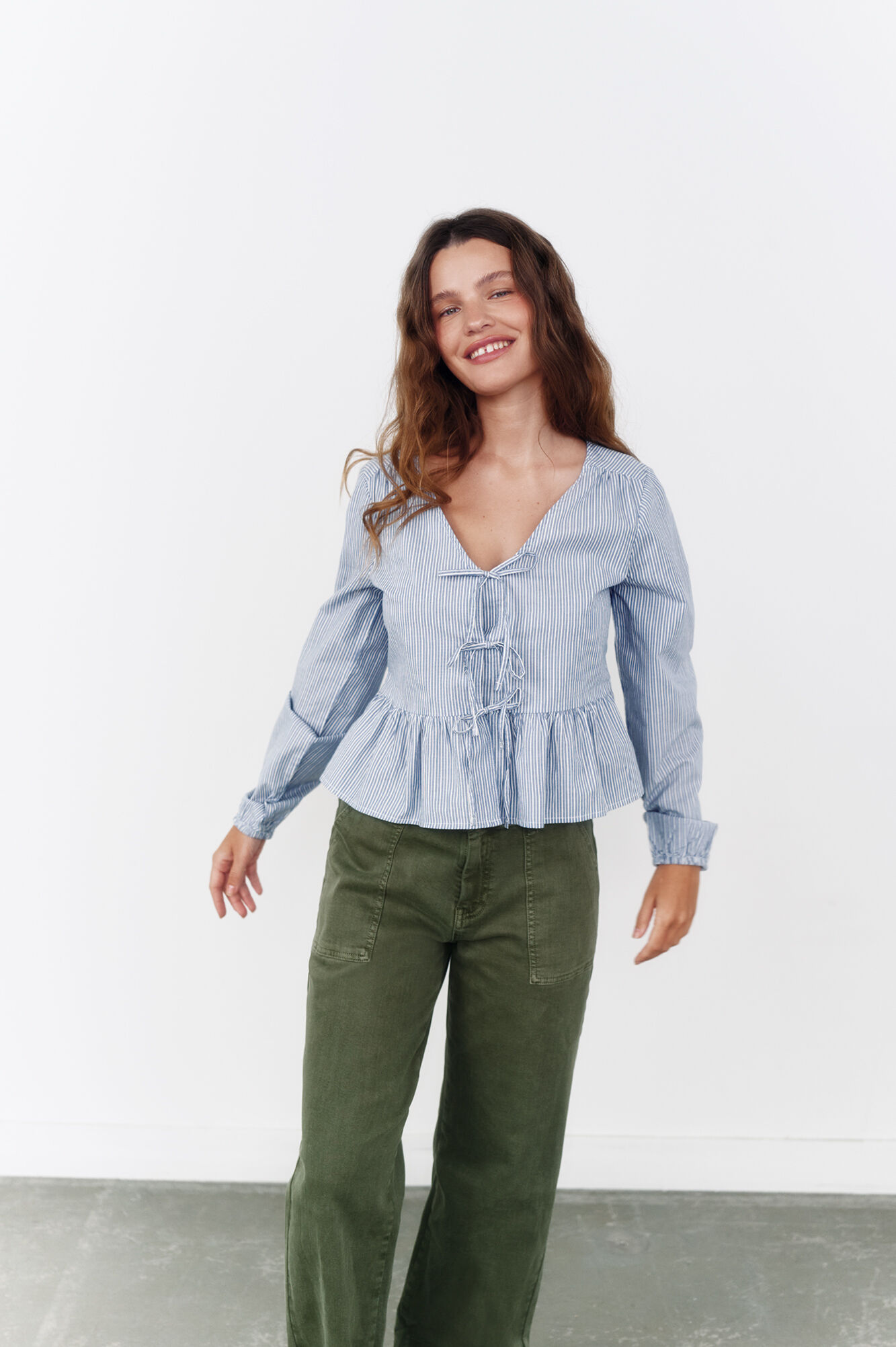 High Spirits Blusa "Maranta" azul