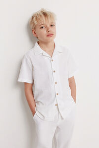 Springfield Kids Camisa manga corta estilo lino para ni&ntilde;o