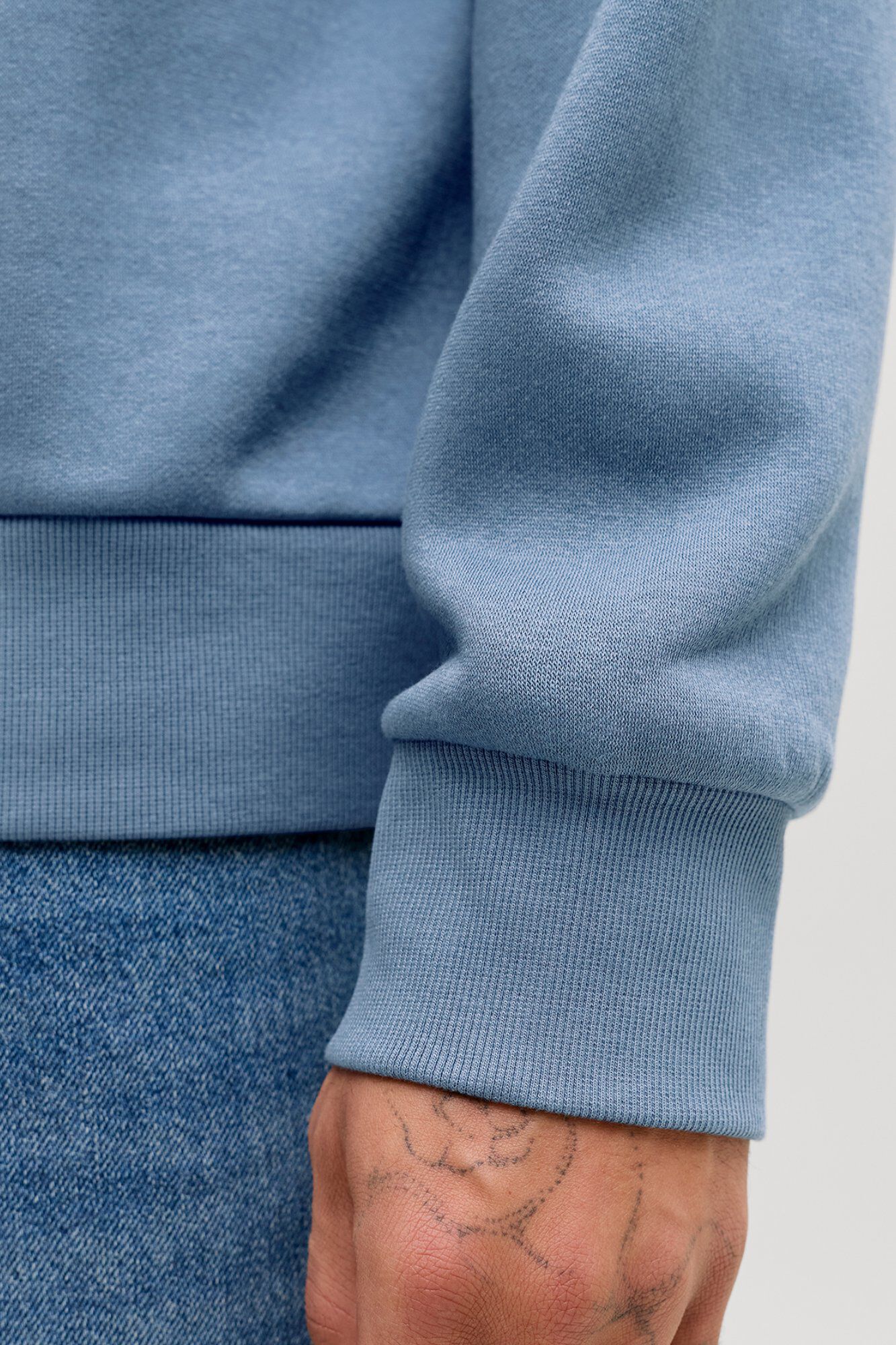 Jack & Jones Sudadera estampada con capucha gris