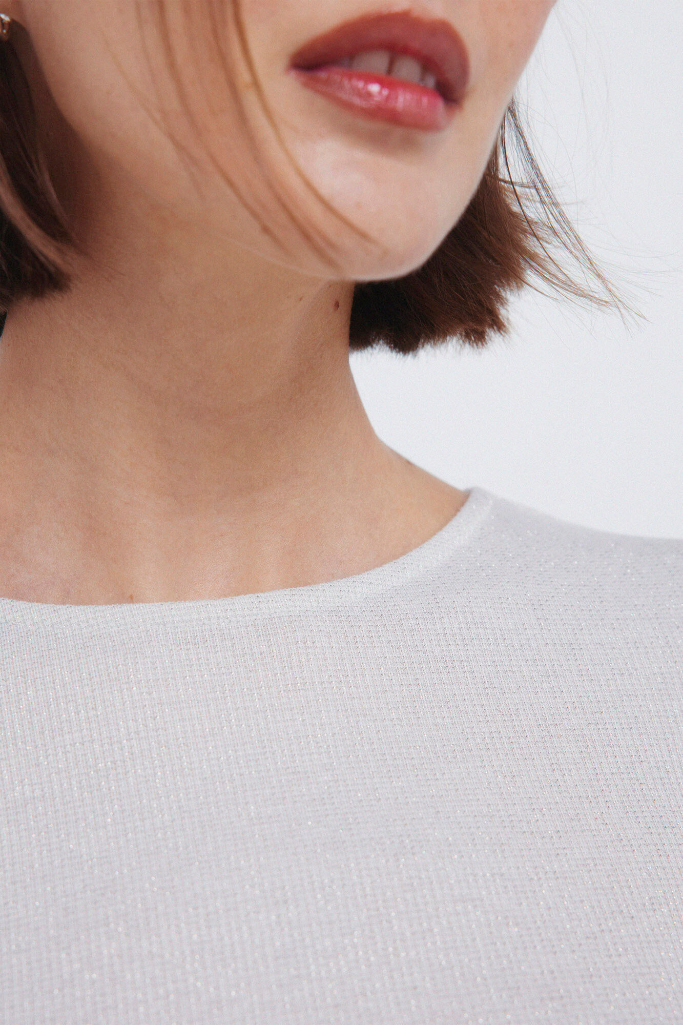 Springfield Playera con escote de l&uacute;rex gris