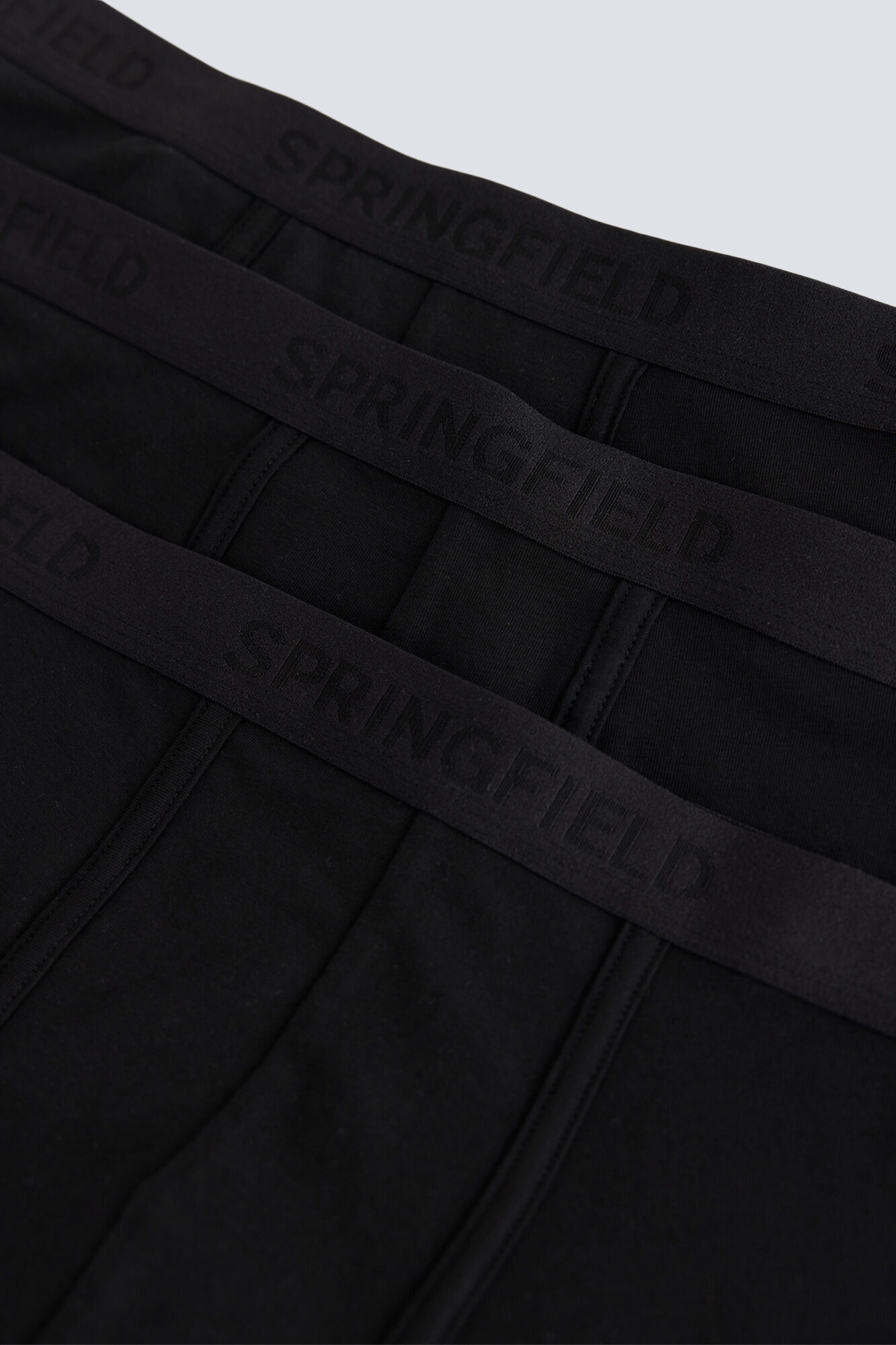 Springfield Pack de 3 b&oacute;xers b&aacute;sicos negro