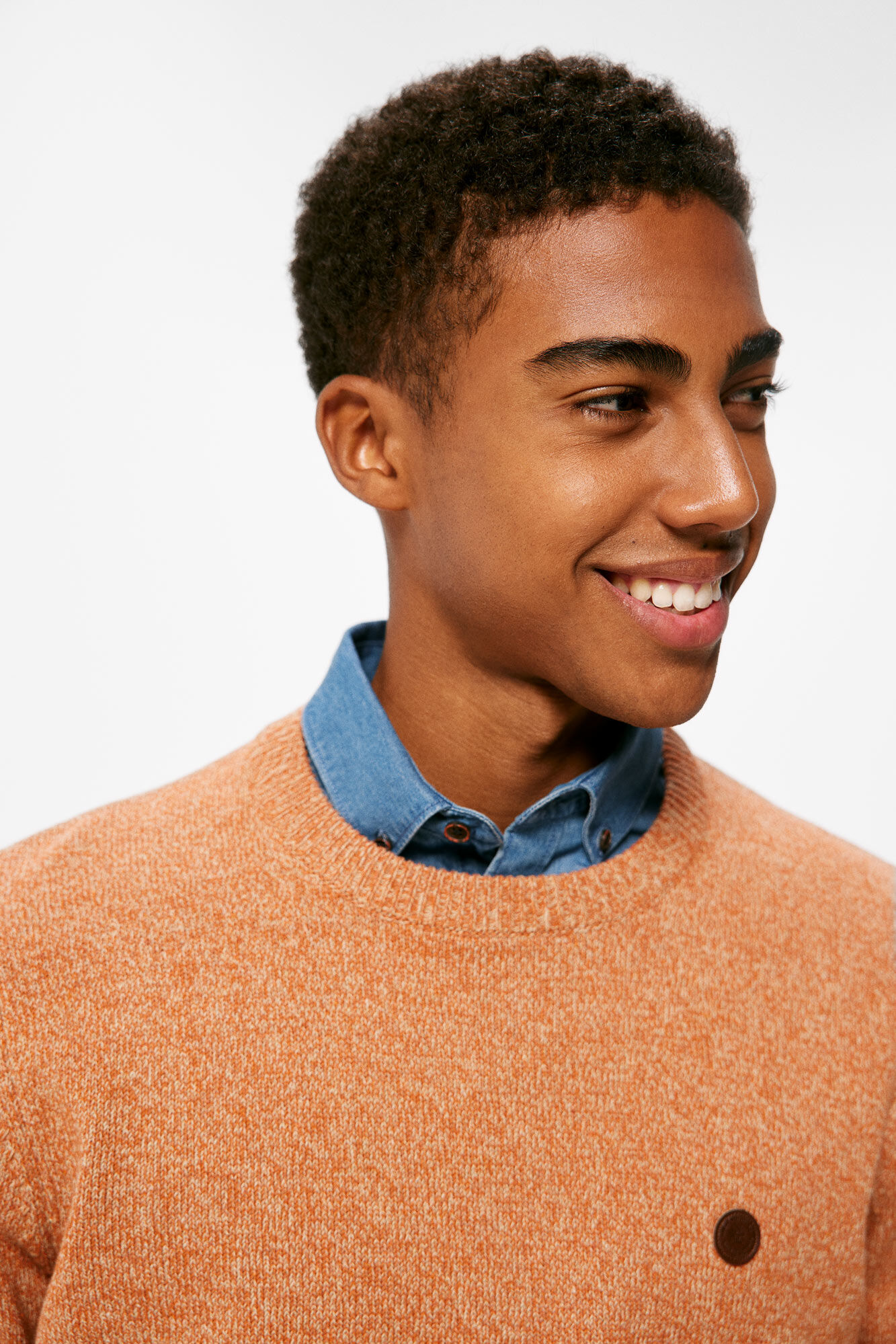 Springfield Su&eacute;ter rayas fantas&iacute;a naranja