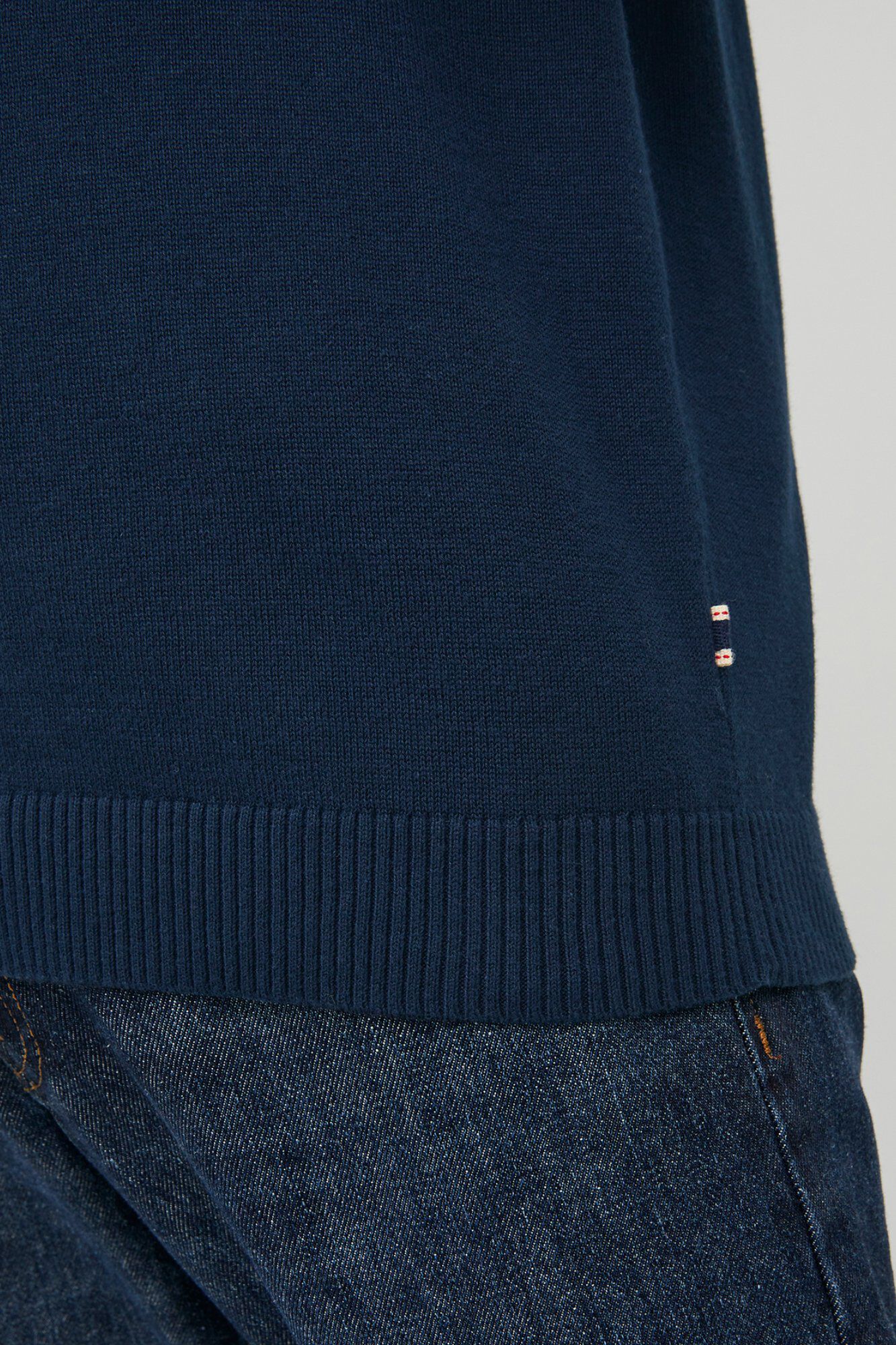 Jack & Jones Su&eacute;ter de algod&oacute;n cuello redondo marino