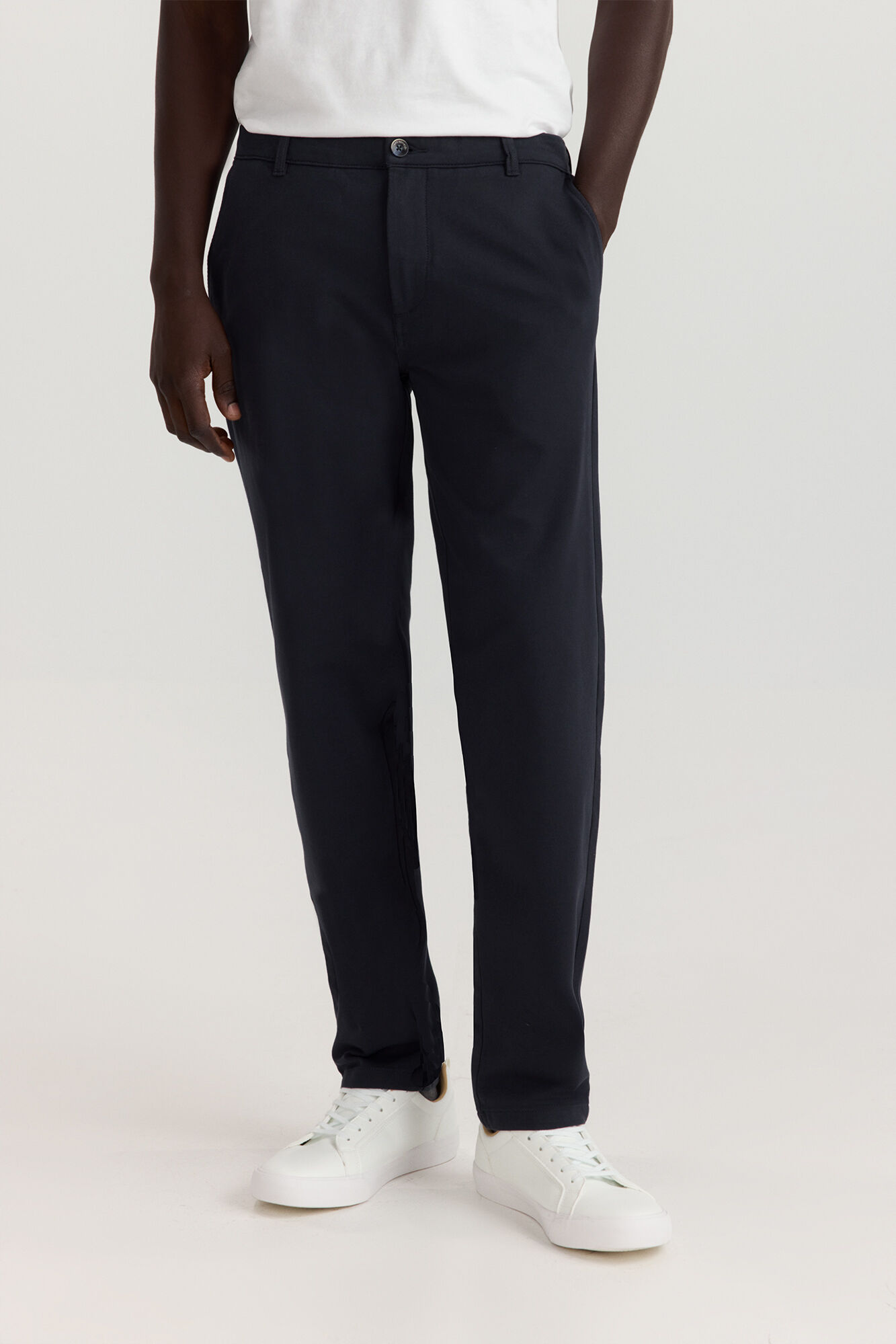 Springfield Pantal&oacute;n chino de tejido c&oacute;modo azul