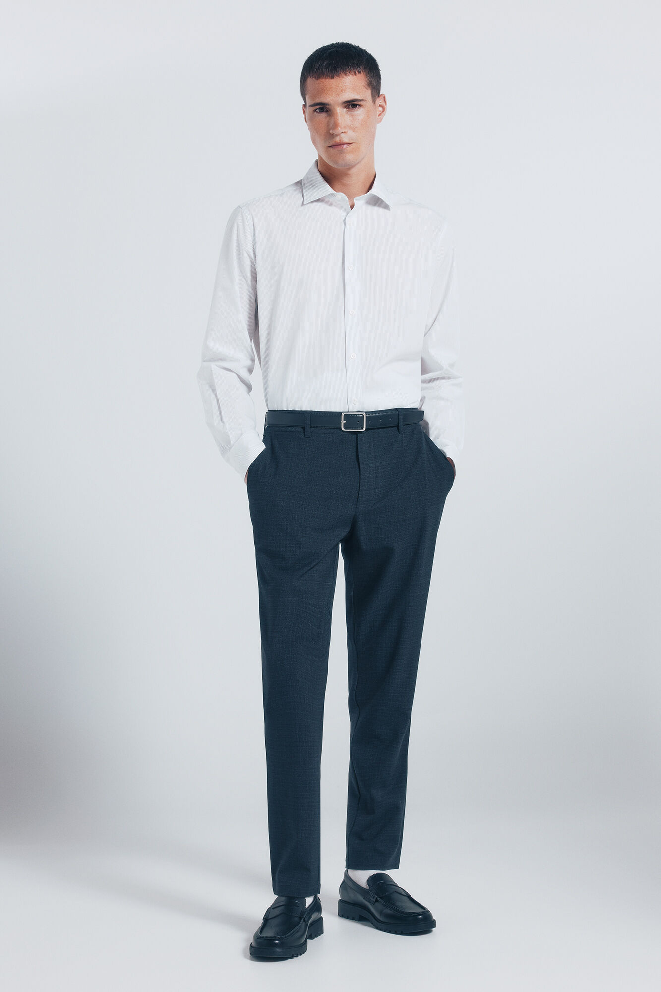 Springfield Playera de popel&iacute;n azul