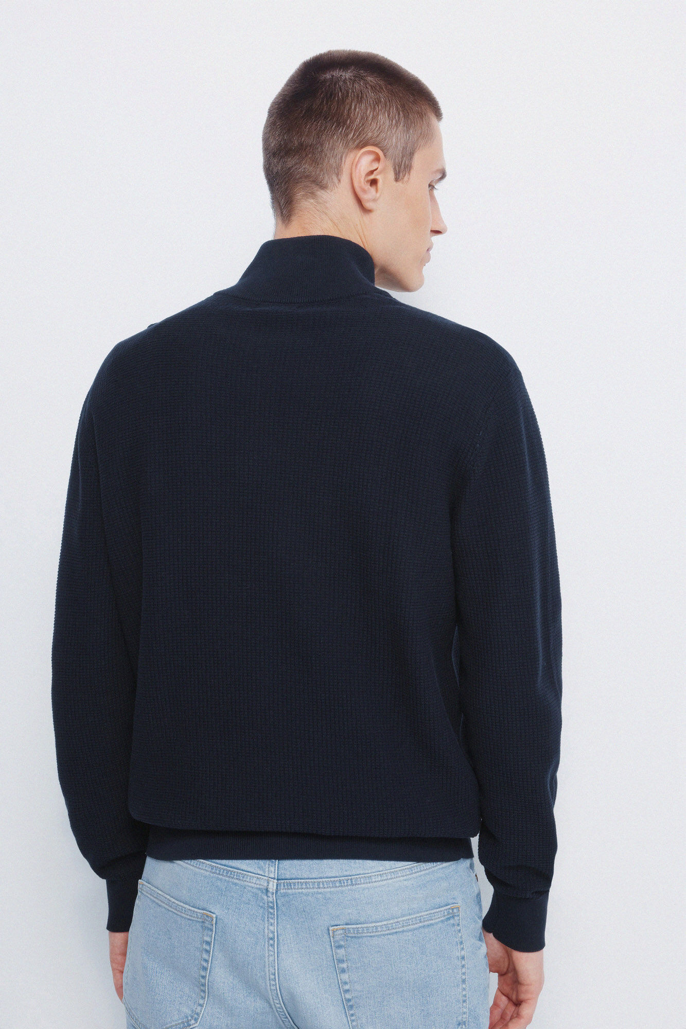 Springfield Jersey liso con cierre marino