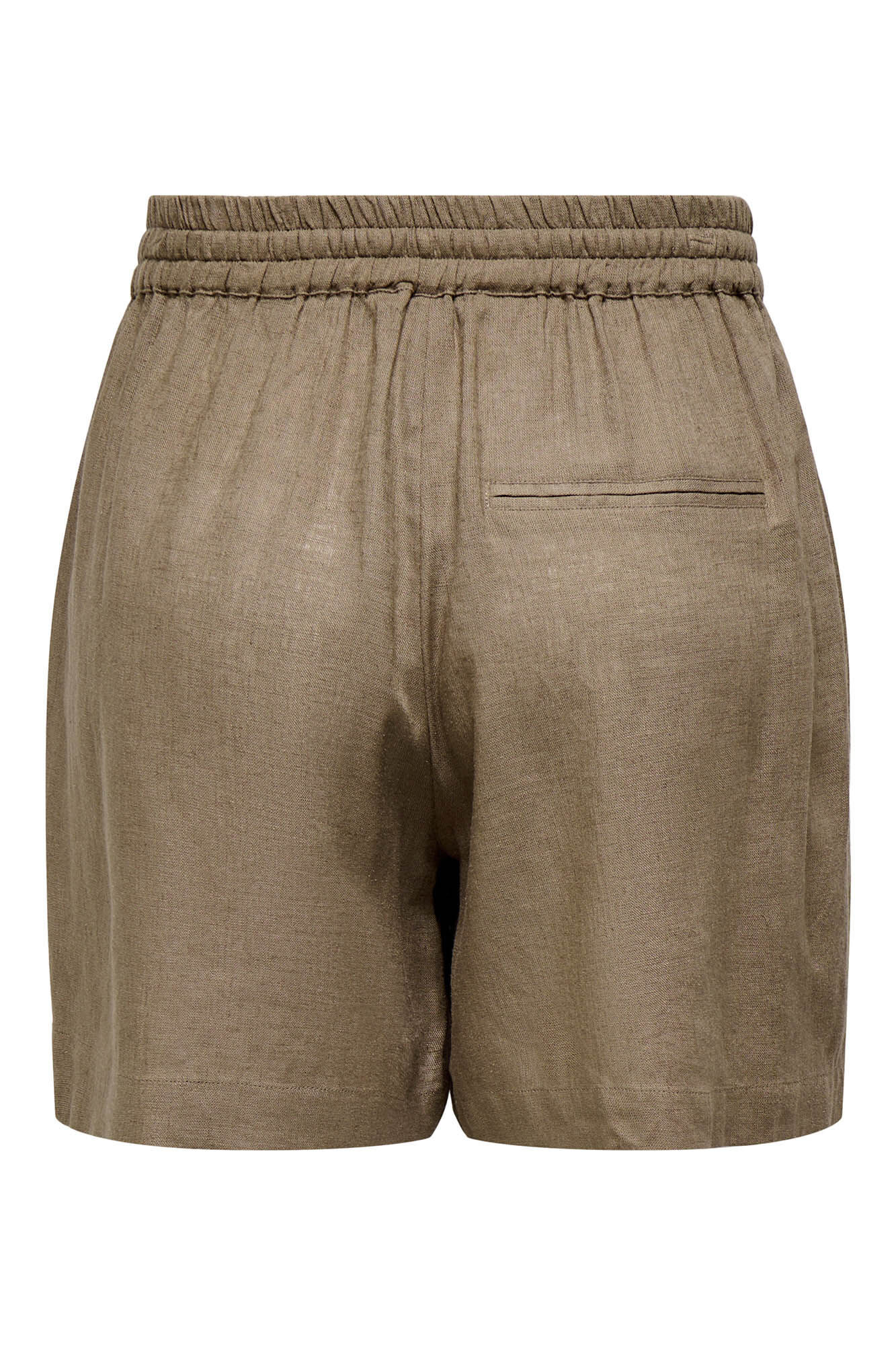 Only Shorts de lino cintura ajustable