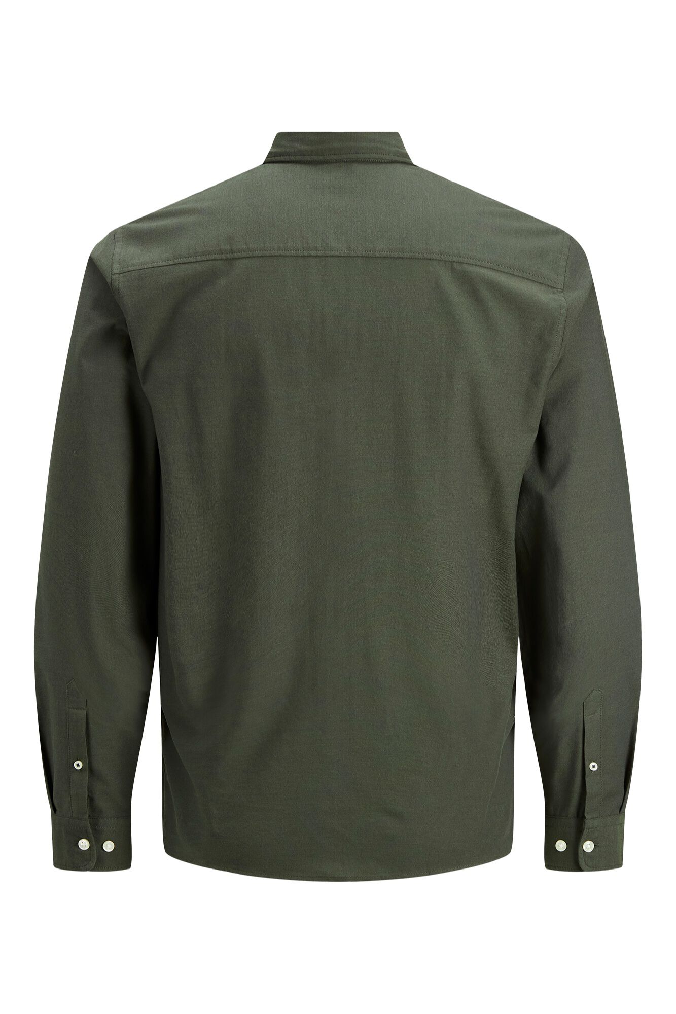 Jack & Jones Camisa oxford de algod&oacute;n verde