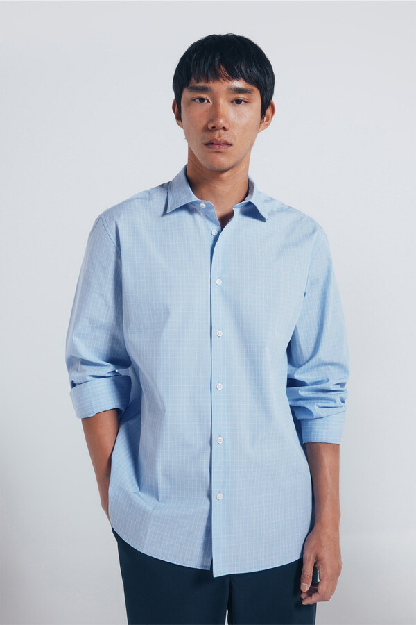 Springfield Playera de popelín azul
