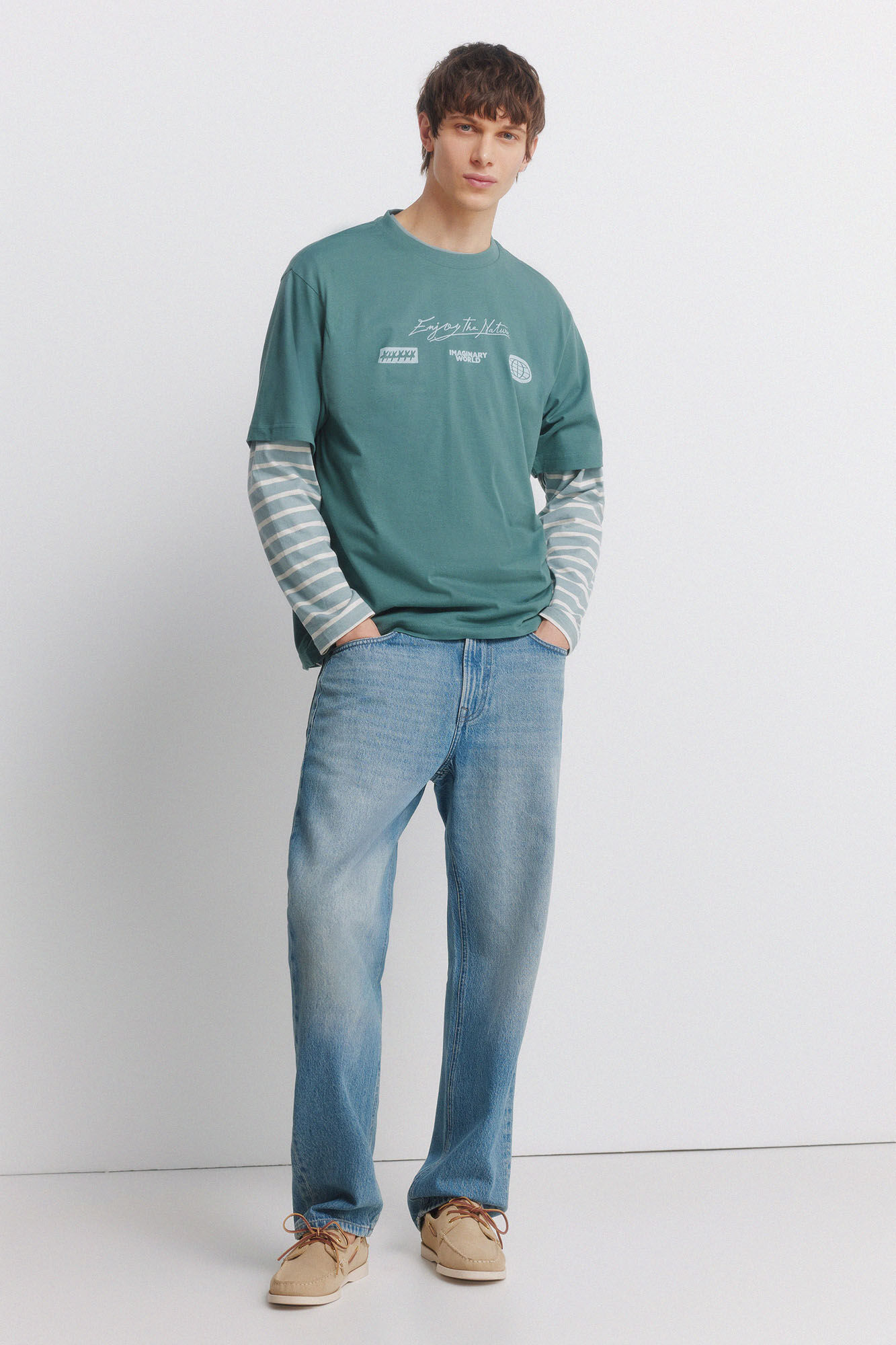 Springfield Playera con logo turquesa