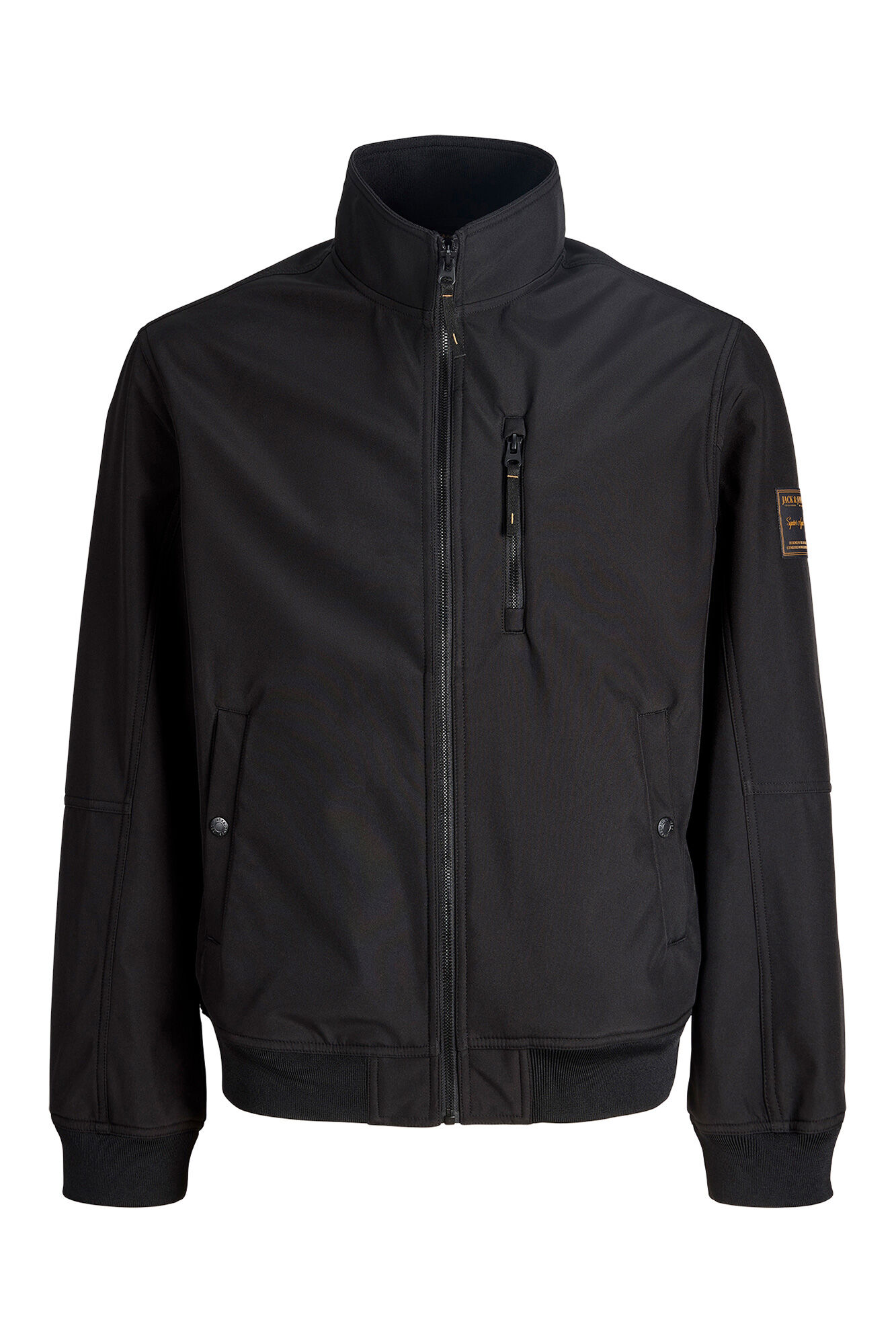 Jack & Jones Chamarra softshell con capucha negro