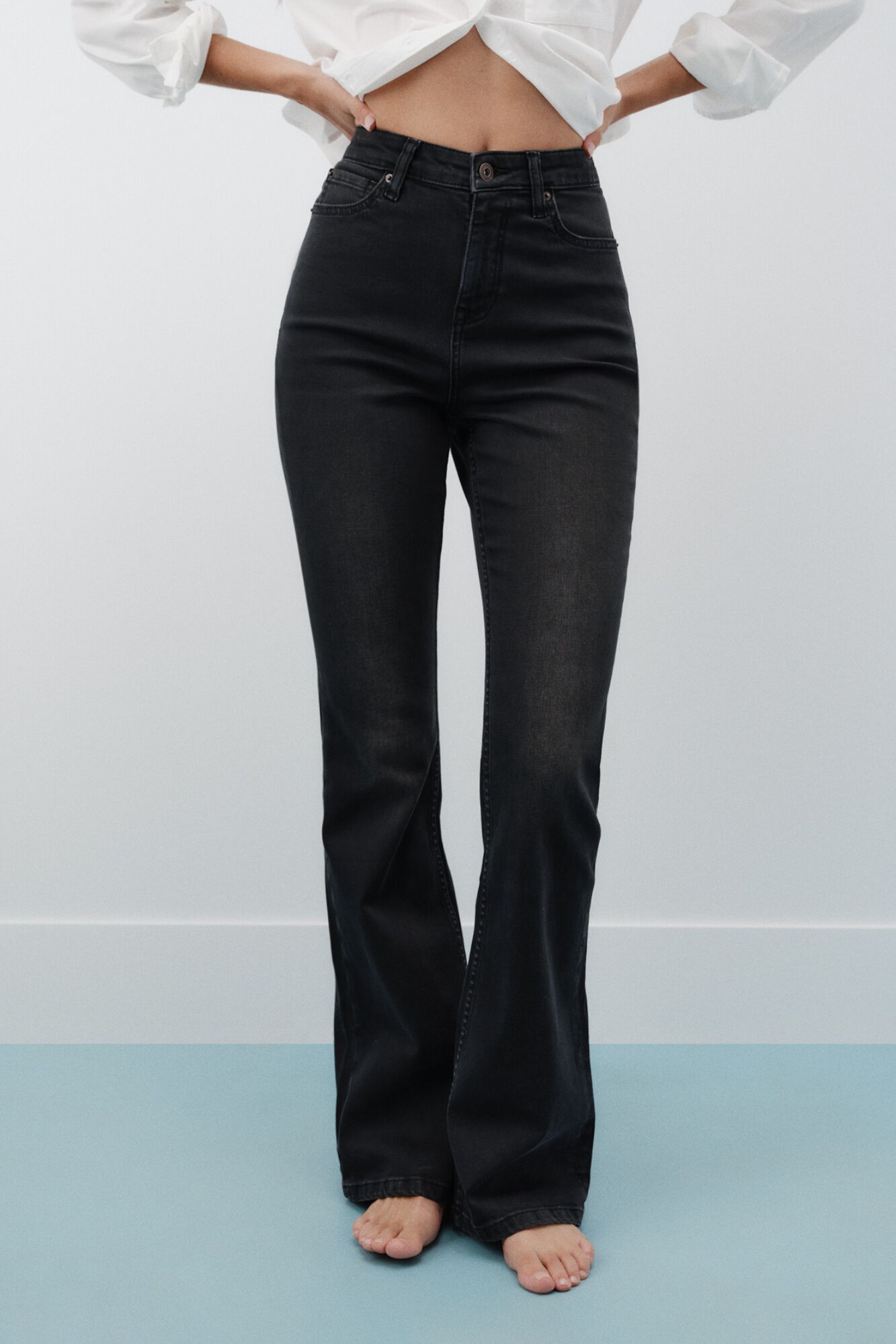 Springfield Jeans bootcut de tiro alto