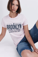 Springfield Playera manga corta Brooklyn rosa