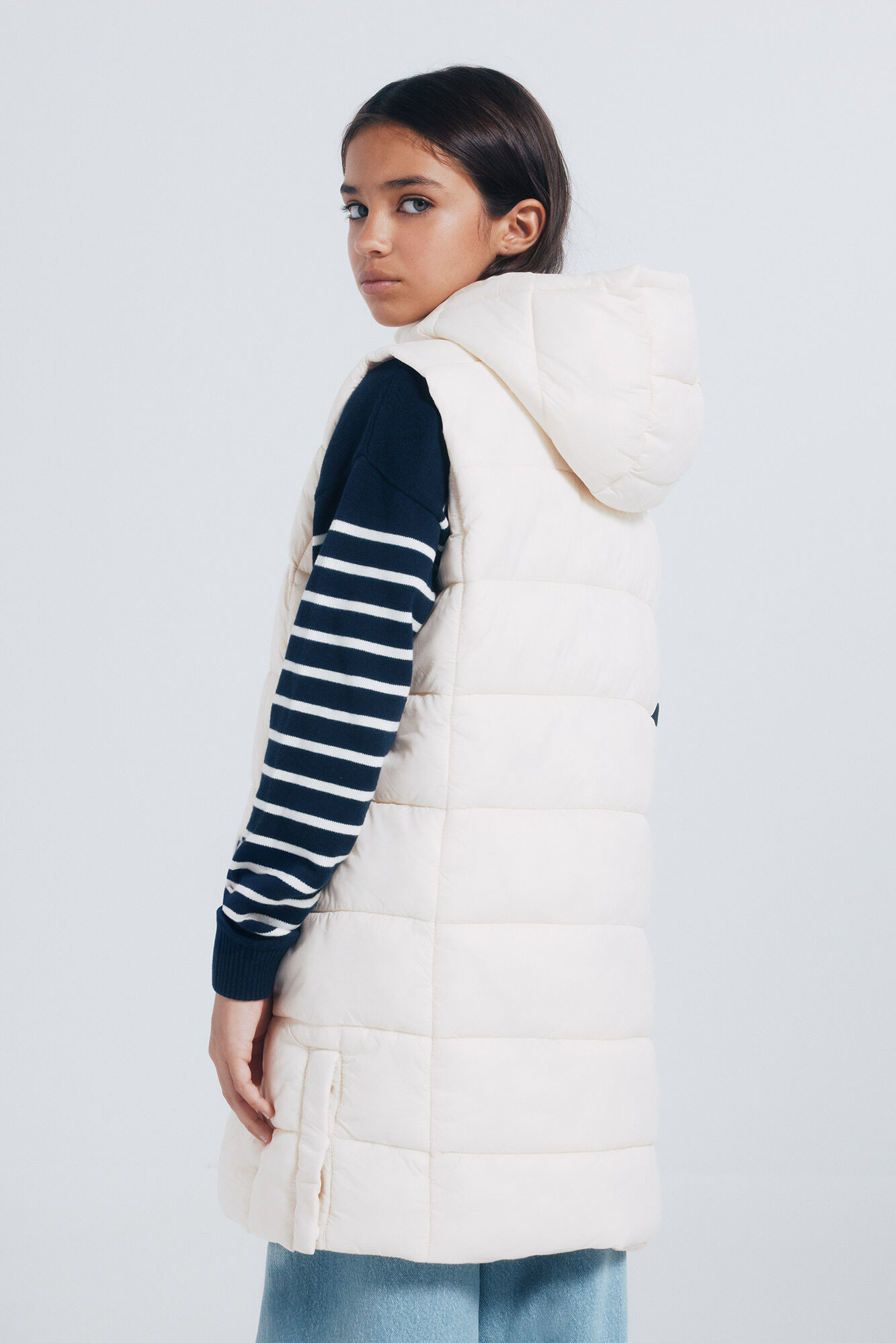 Springfield Kids Chaleco acolchado ni&ntilde;a caf&eacute;