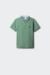 Springfield Kids Polo cuello mao de chambray para ni&ntilde;o verde