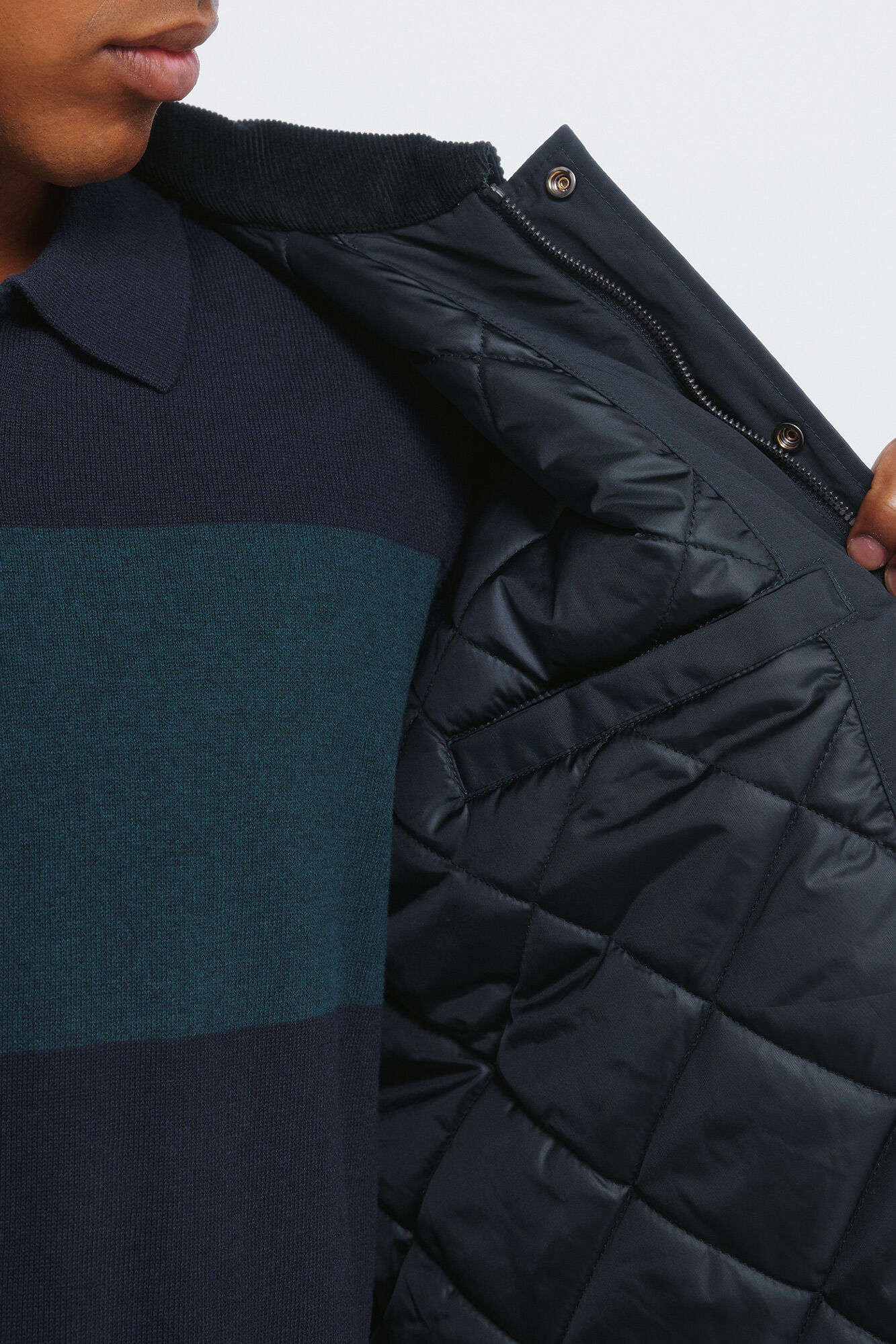 Springfield Chamarra de cuello de pana estampado