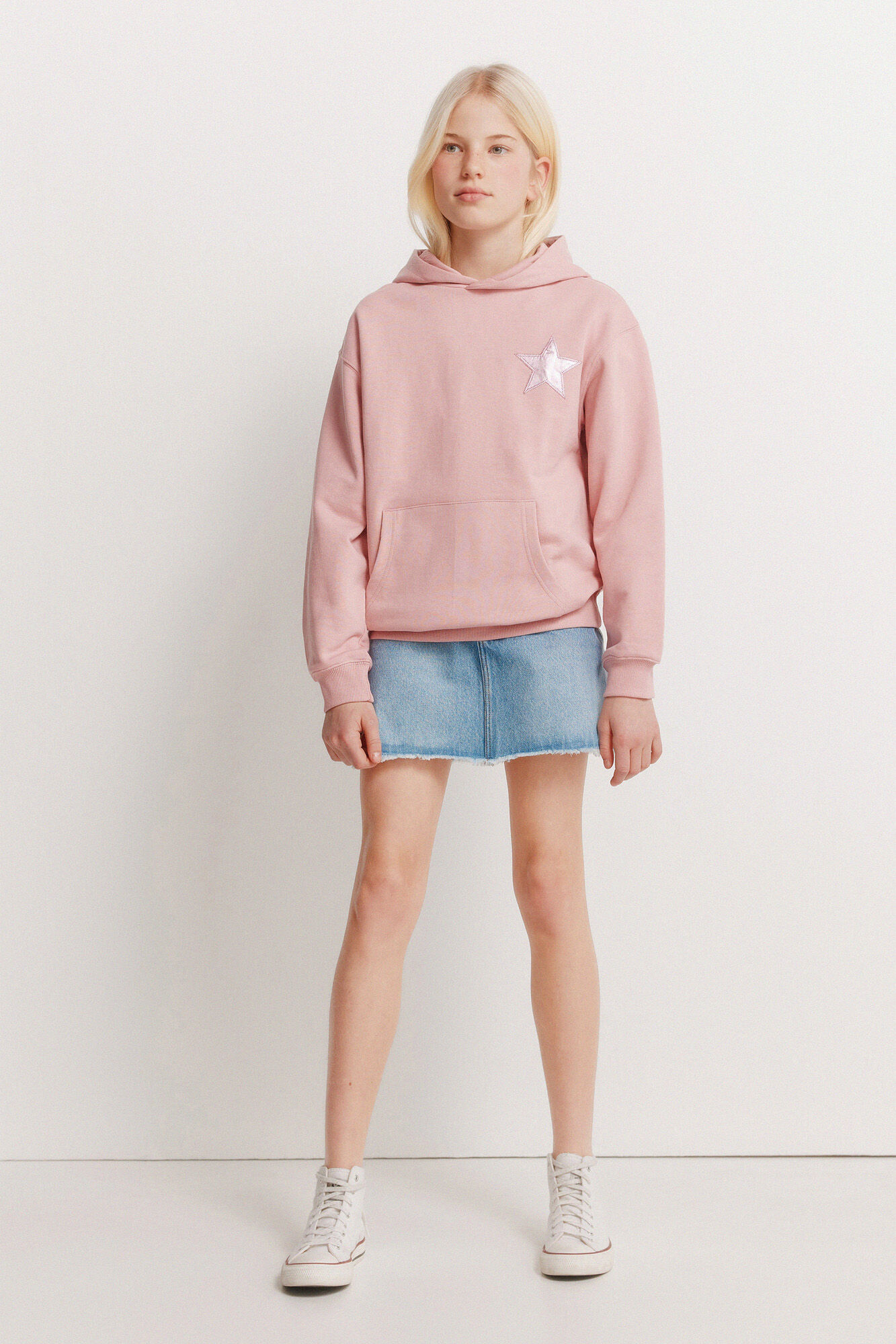 Springfield Kids Falda b&aacute;sica de denim para ni&ntilde;a azul indigo