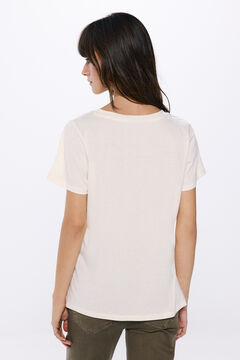 Springfield Playera gráfica beige