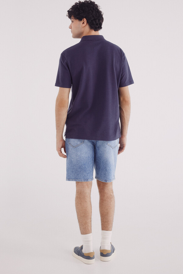 Springfield Bermudas denim lavado medio regular fit azul