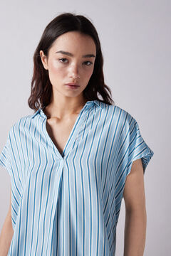 Springfield Blusa polera estampada natural