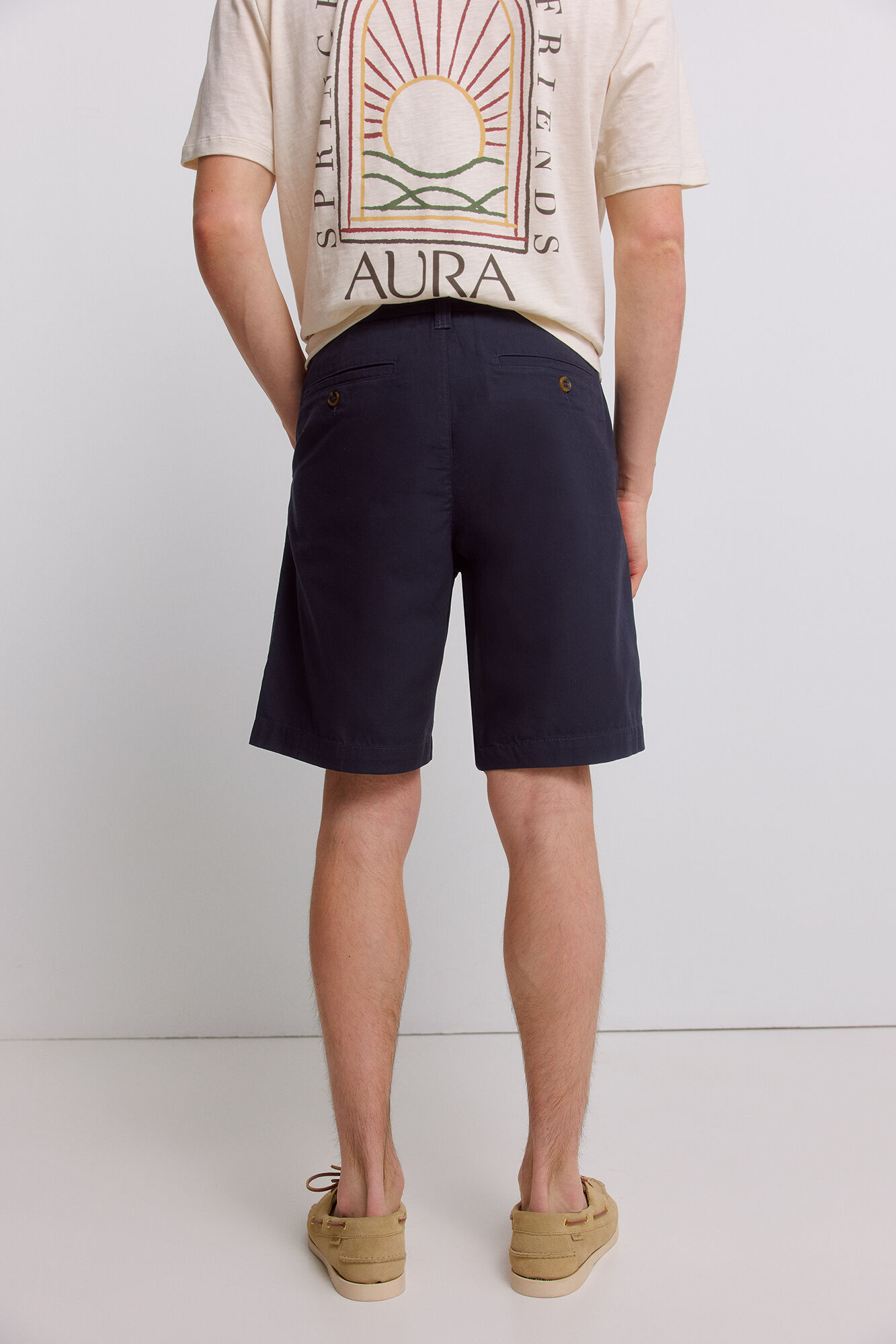 Springfield Bermudas ligera relaxed fit azul