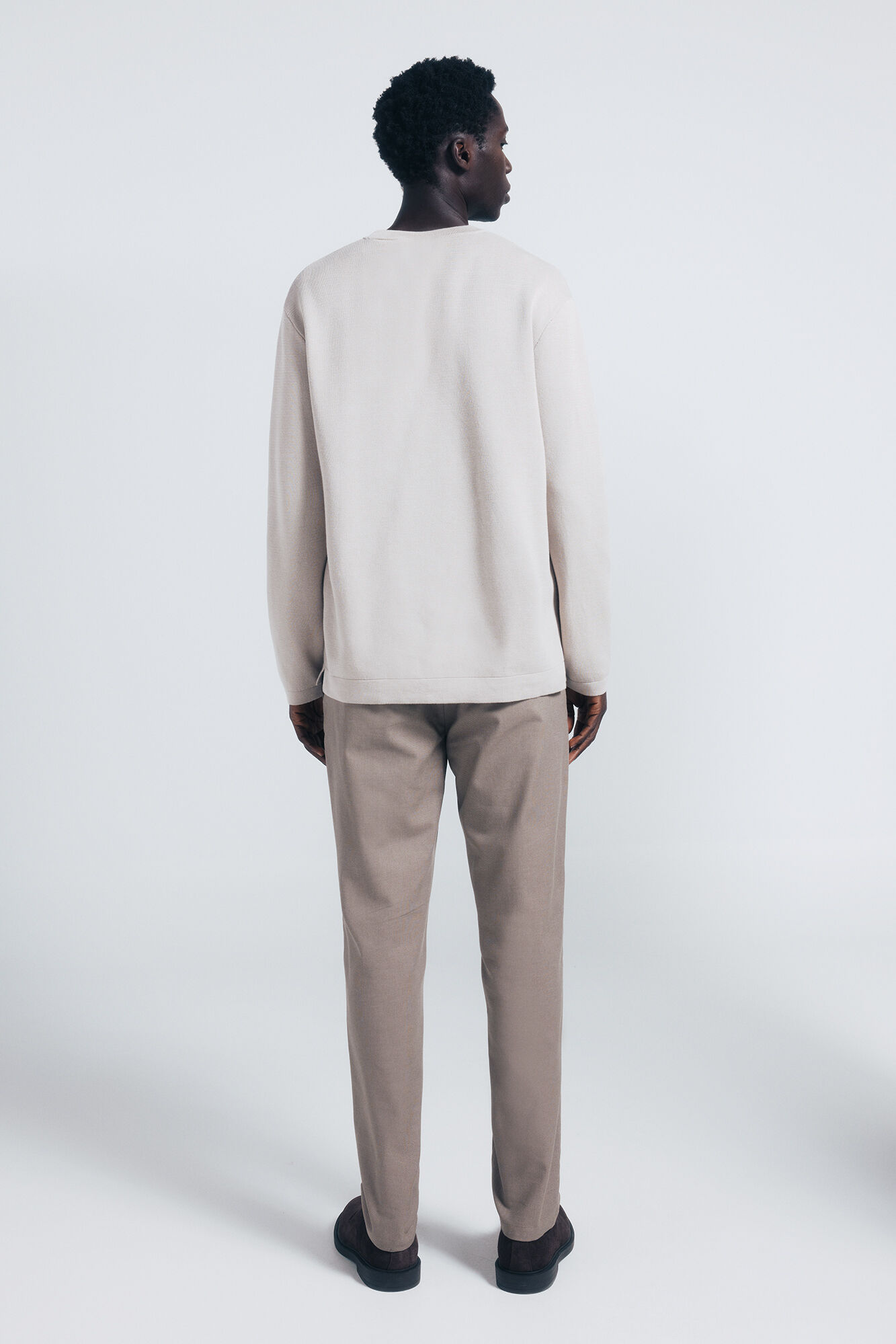 Springfield Pantal&oacute;n chino vestir confort slim fit caf&eacute;