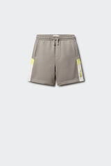 Springfield Kids Bermudas jogger de franjas para ni&ntilde;o gris