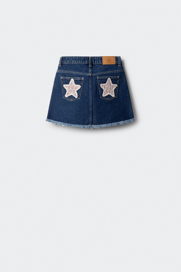 Springfield Kids Falda denim niña azulado