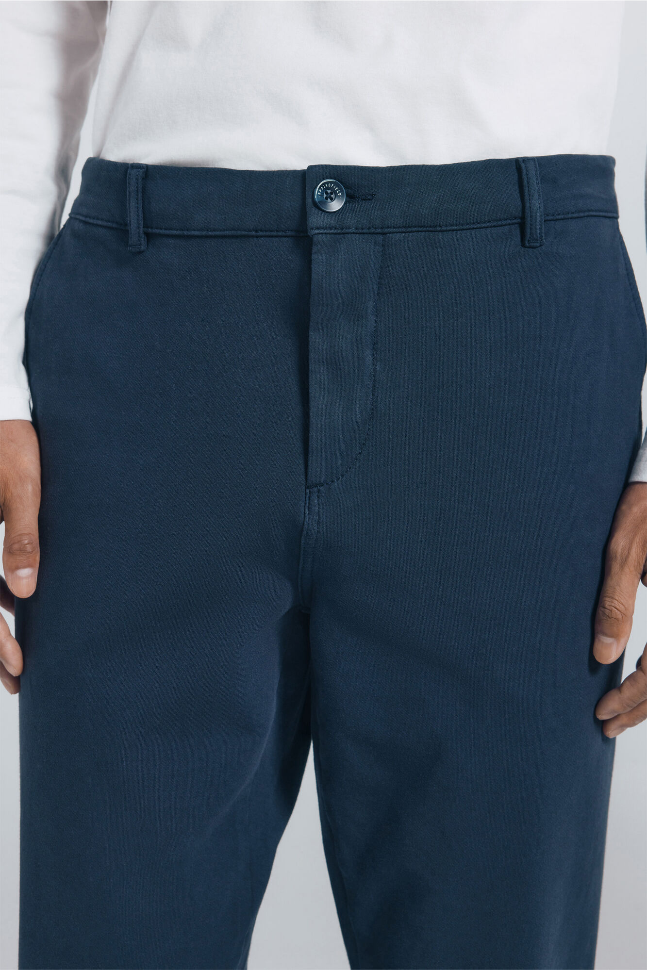 Springfield Pantal&oacute;n chino comfort slim fit azul