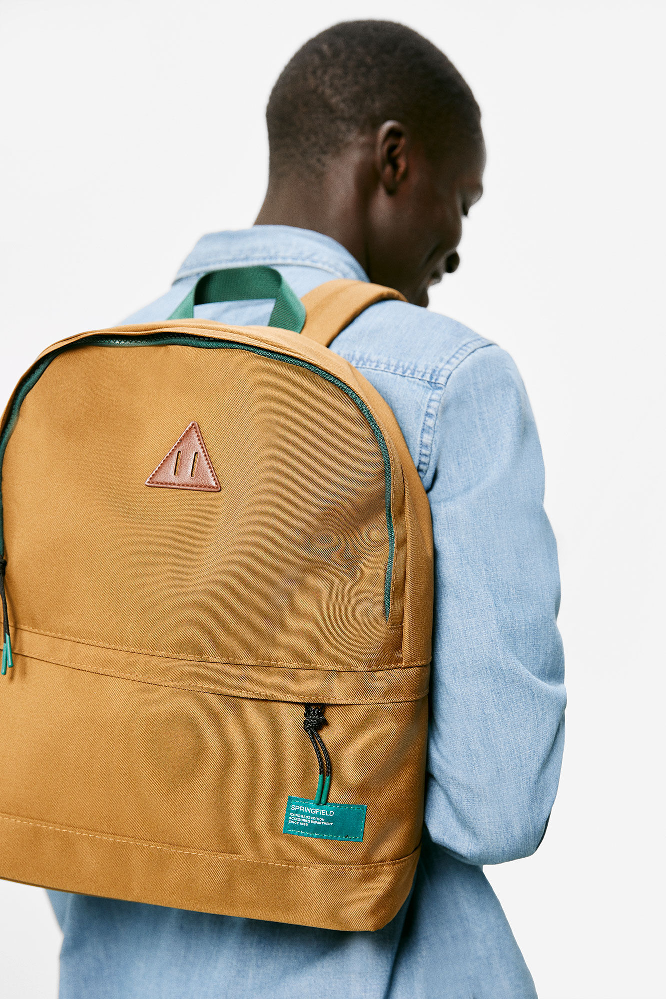 Springfield Mochila b&aacute;sica monocolor nude