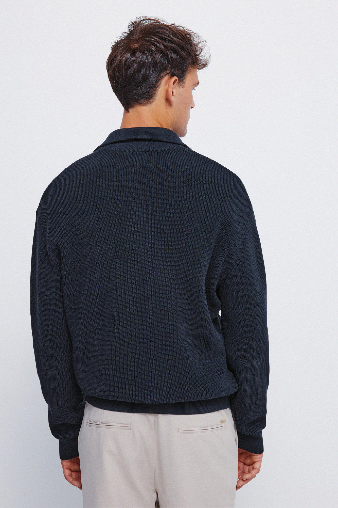 Springfield C&aacute;rdigan con cierre de c&aacute;rdigan azul