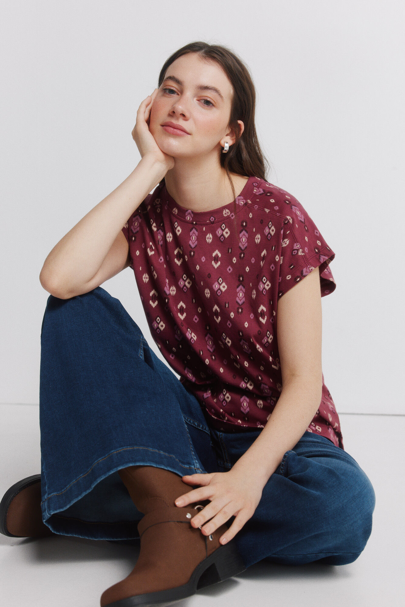 Springfield Playera estampado &eacute;tnico