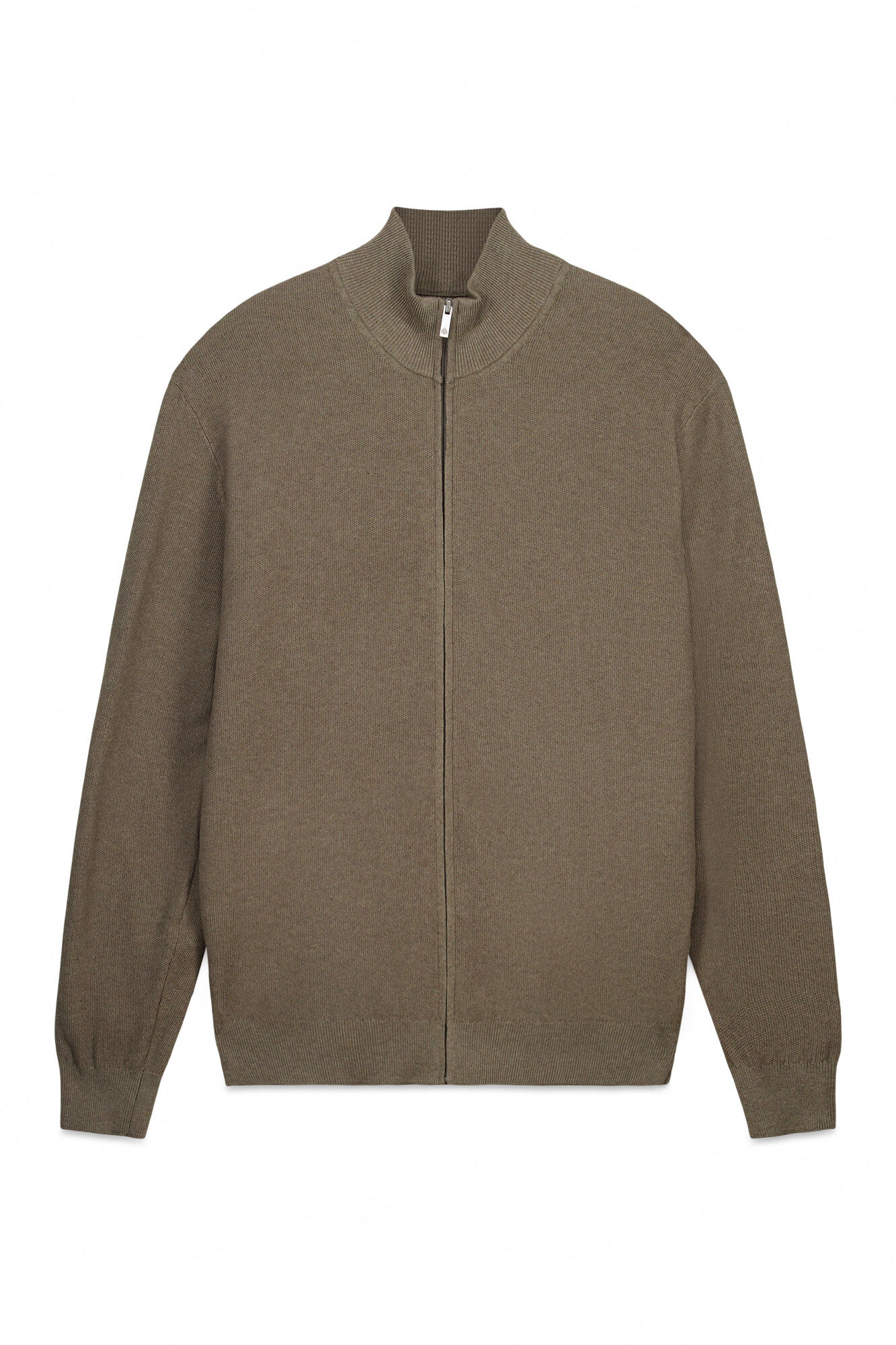 Springfield C&aacute;rdigan liso estructura caf&eacute;