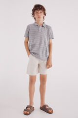 Springfield Bermuda lino niño blanco