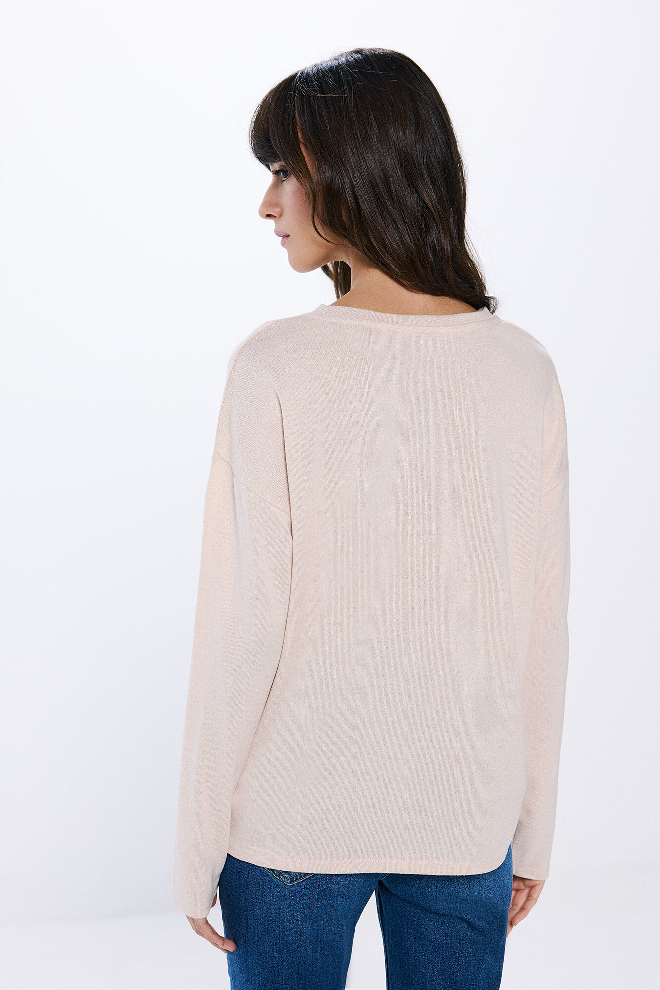 Springfield Playera estrellas tachuelas cristales caf&eacute;