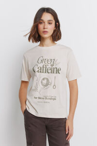 Springfield Playera manga corta "Le caf&eacute;"