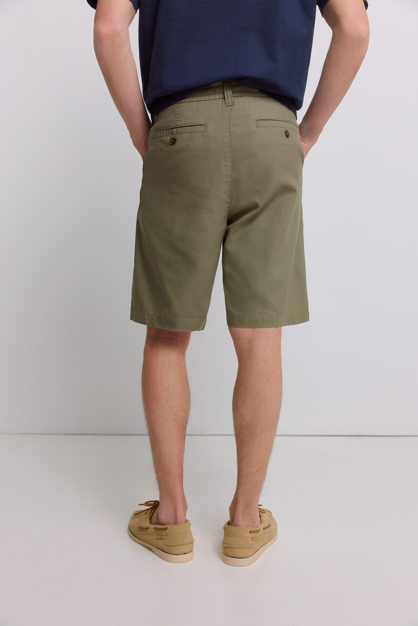 Springfield Bermudas ligera relaxed fit kaki