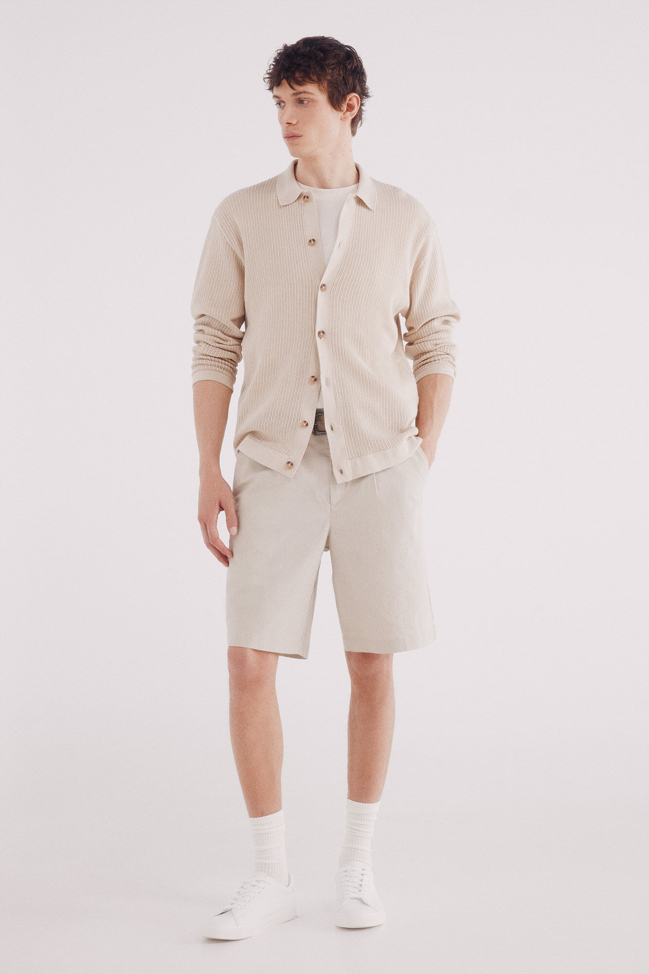 Springfield C&aacute;rdigan estructura color beige