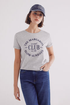 Springfield Playera gráfica gris