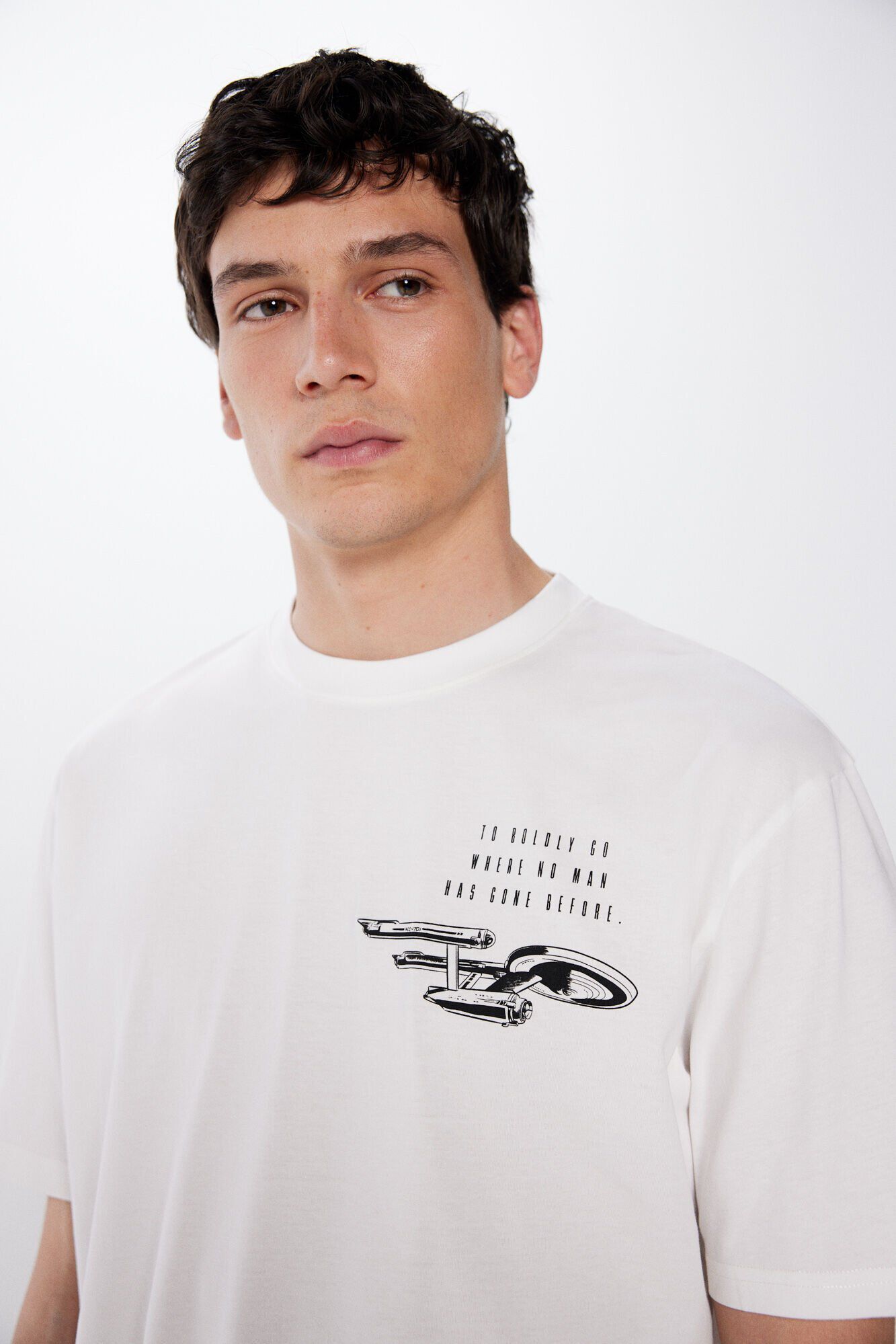 Springfield Playera Star Trek marfil