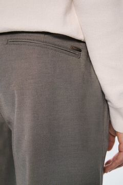 Springfield Pantalón chino vestir estructura bicolor café