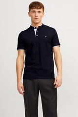 Jack & Jones Polo slim fit cuello mao marino