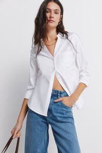 Springfield Camisa de algod&oacute;n Oxford con escote en PICO